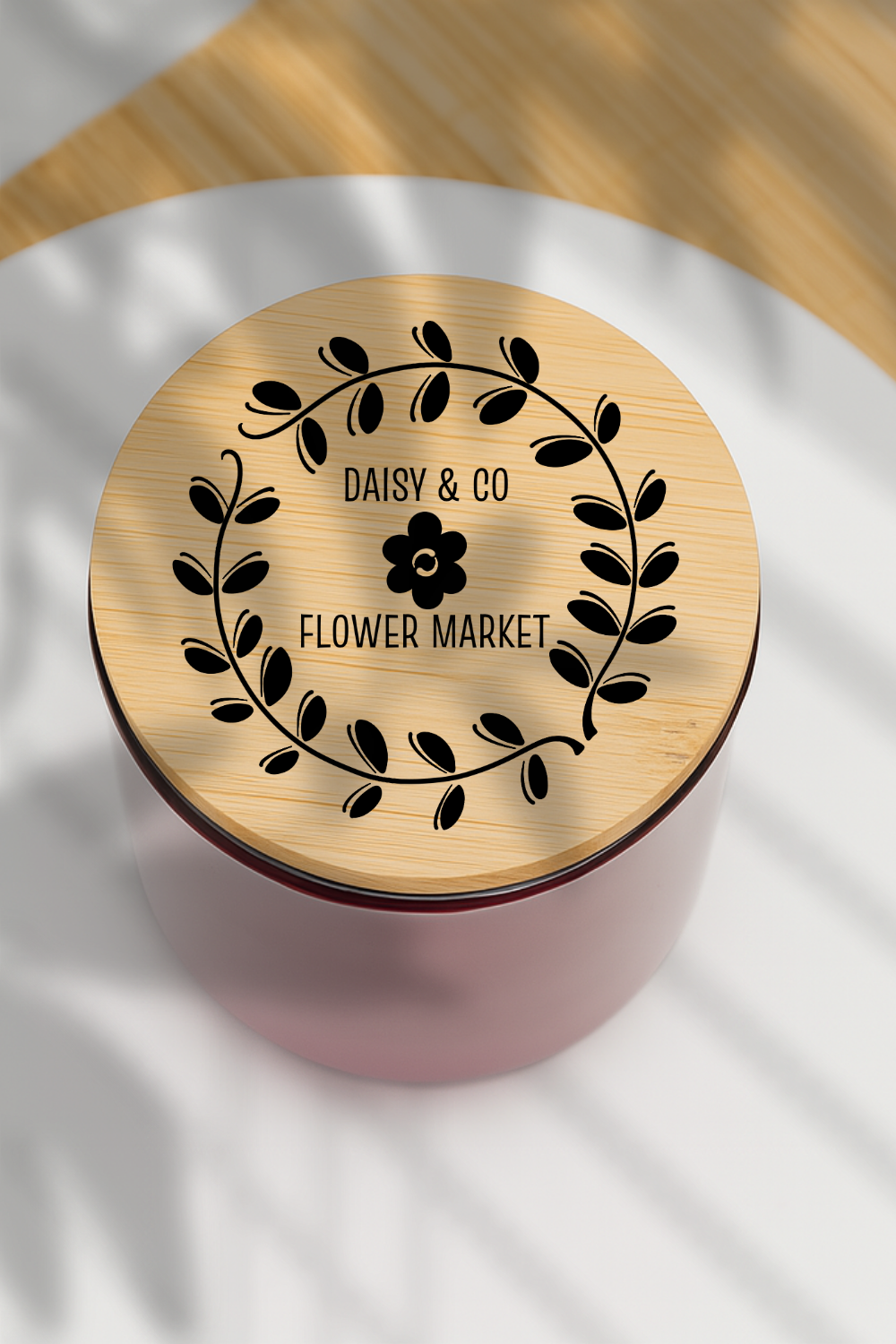 Daisy & Co. Colored Glass Scented Candle