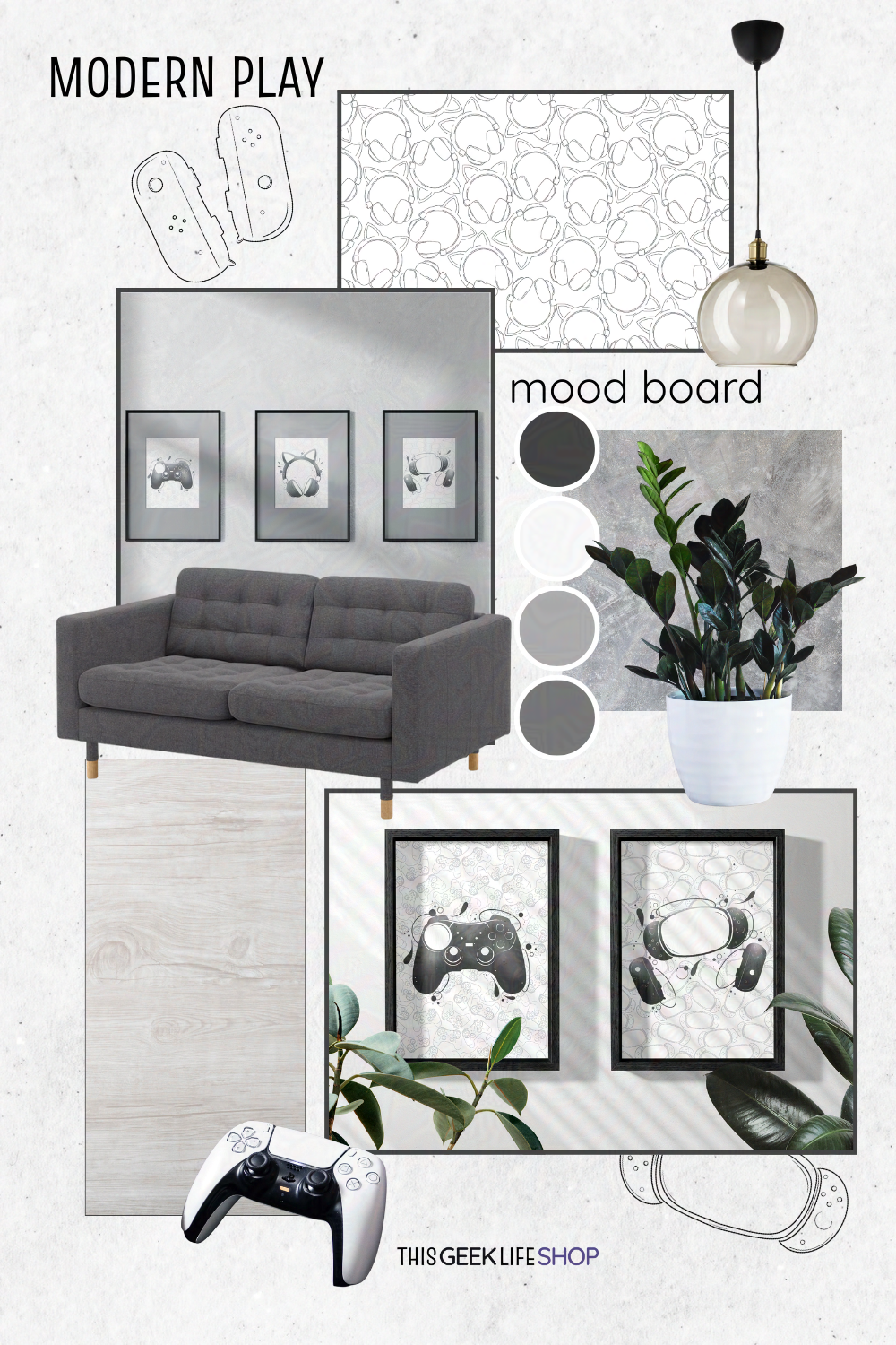 Immersed | Framed Modern Gaming Wall Art