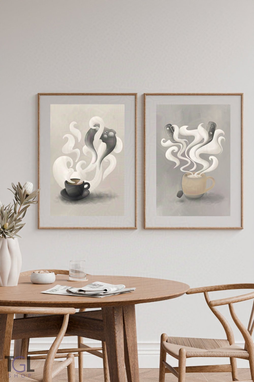 Morning Pause | Ritual of Play Collection | Framed Cozy Gaming Wall Art