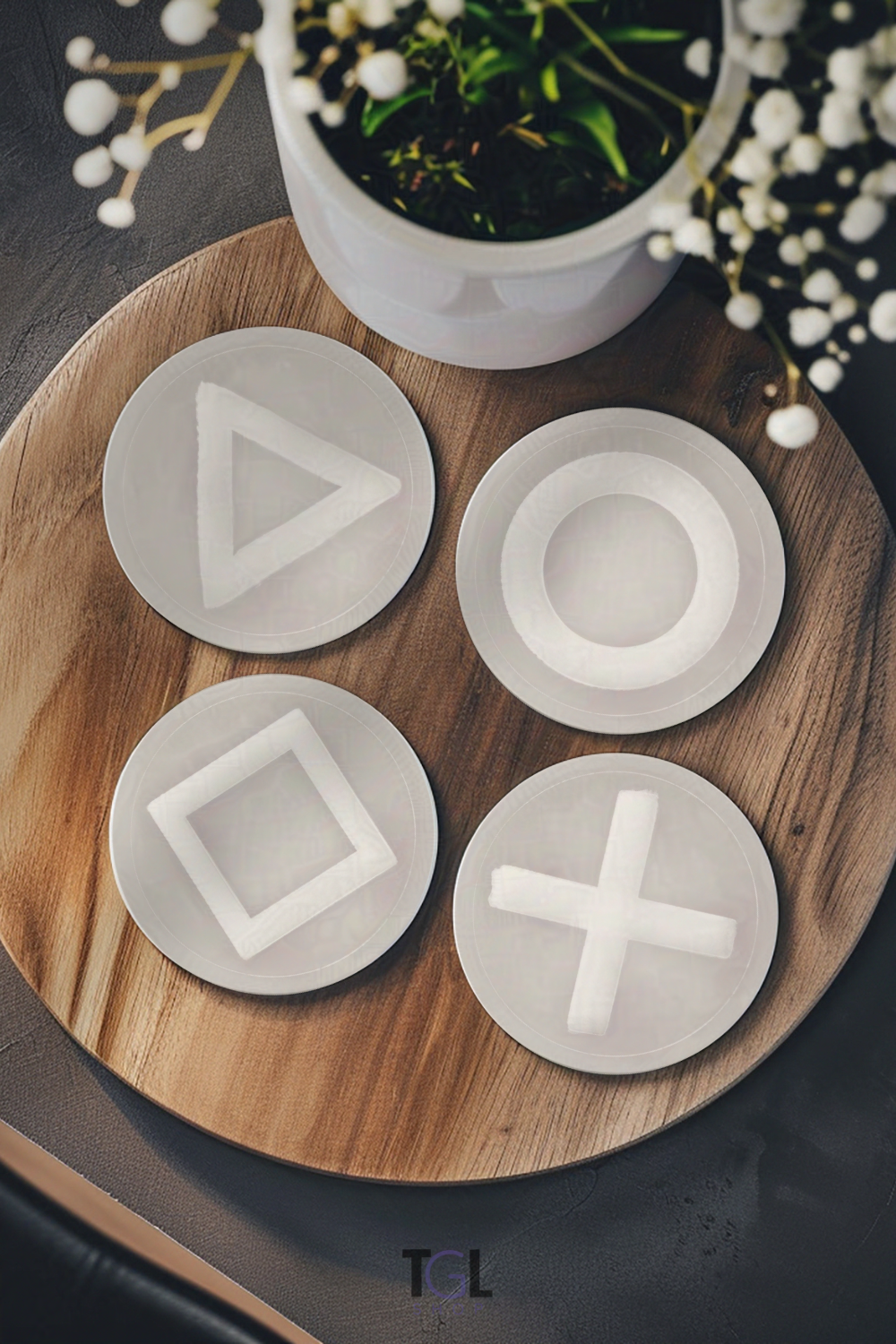 Ritual of Play – Tabletop Collection | Cross Symbol Coaster