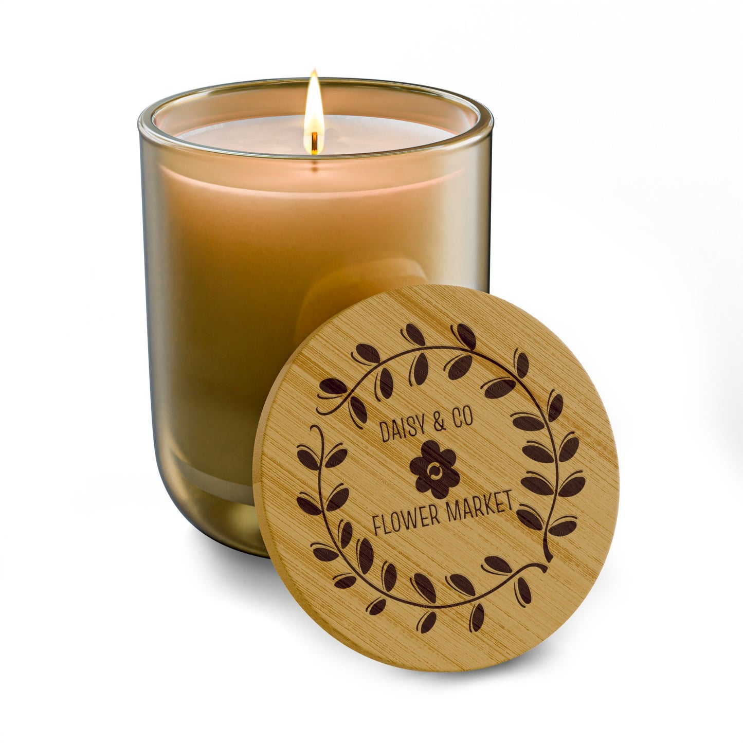 Daisy & Co. Colored Glass Scented Candle