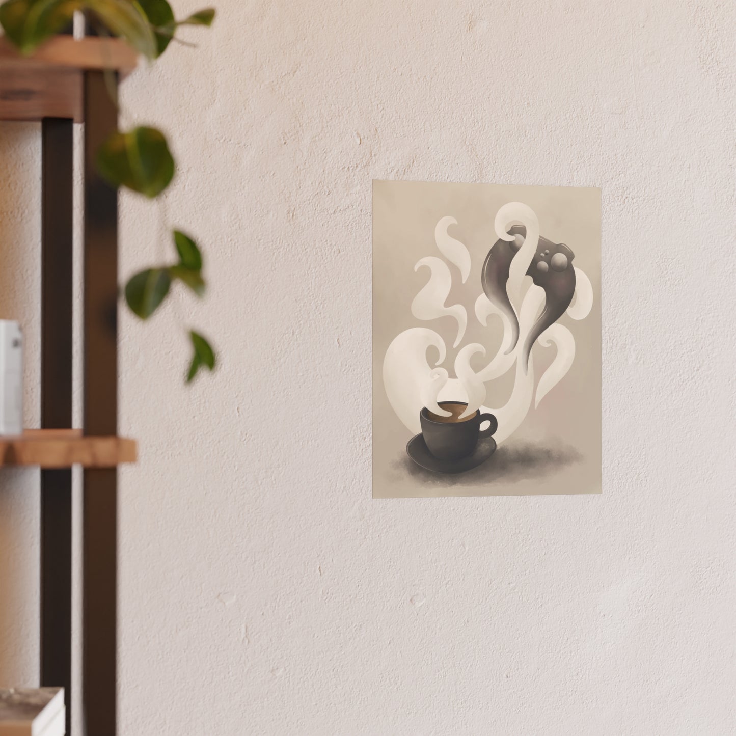 Morning Pause | Ritual of Play Collection | Cozy Gaming Wall Art