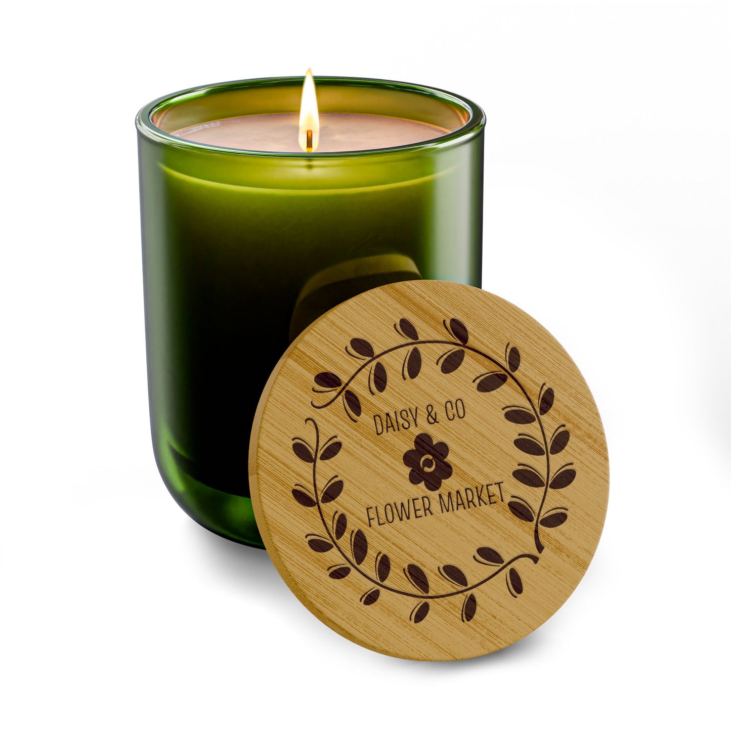 Daisy & Co. Colored Glass Scented Candle