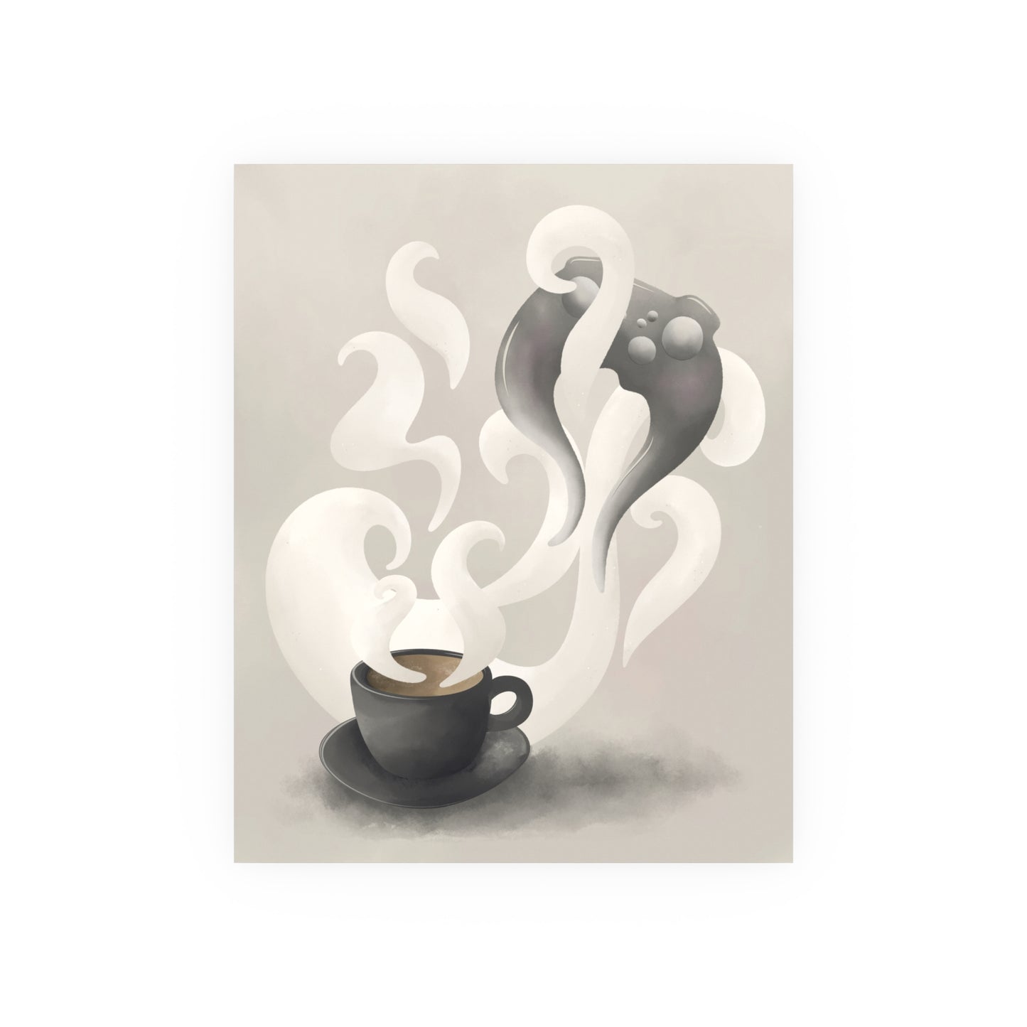 Morning Pause | Ritual of Play Collection | Cozy Gaming Wall Art