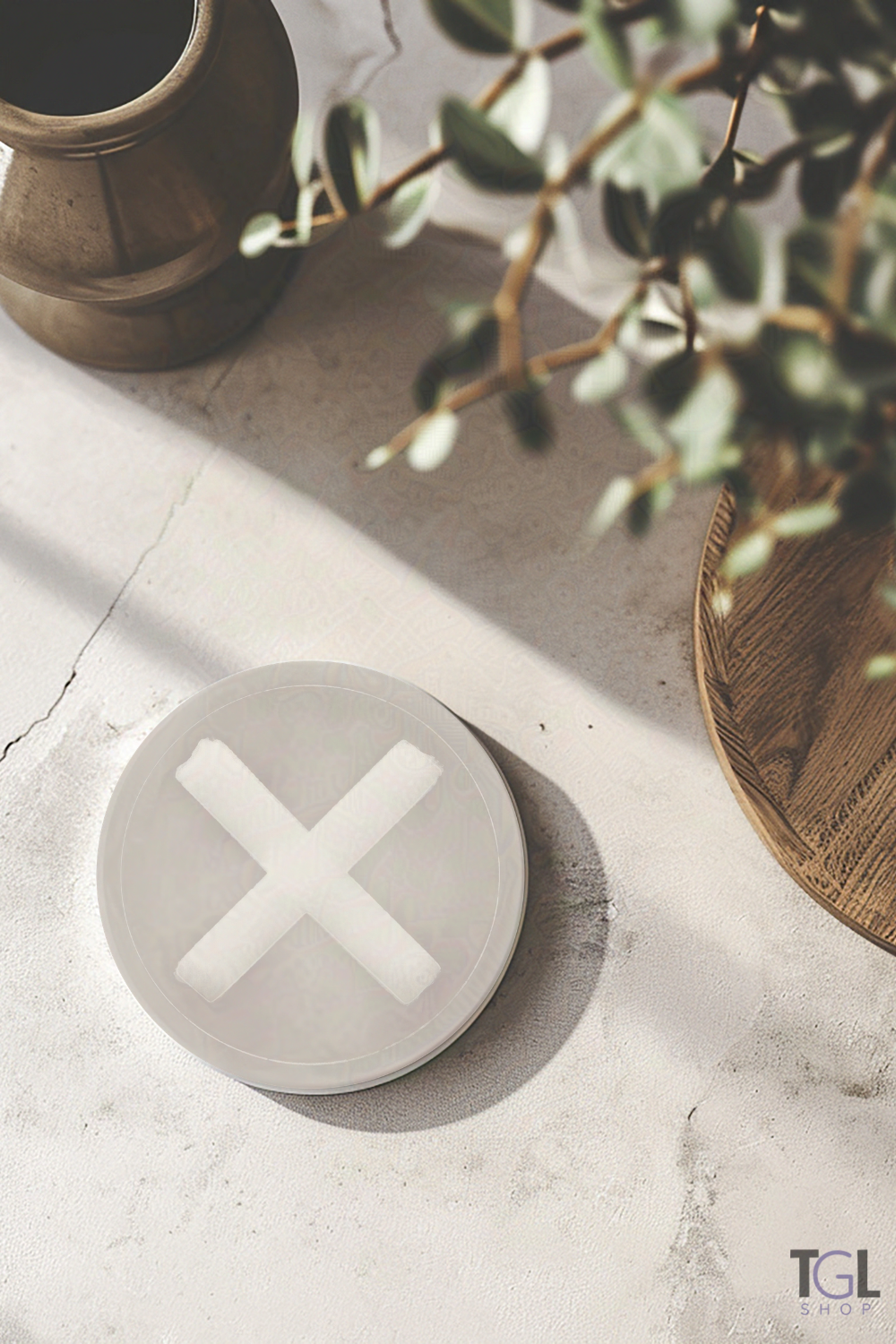 Ritual of Play – Tabletop Collection | Cross Symbol Coaster