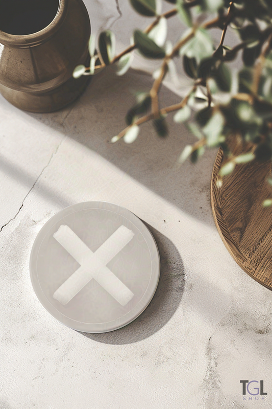 Ritual of Play – Tabletop Collection | Cross Symbol Coaster