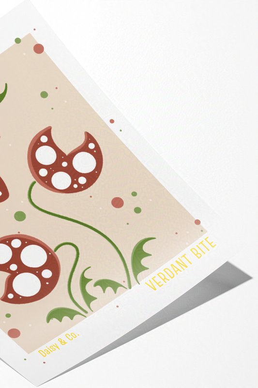 Daisy & Co. Flower Market Wall Art – Verdant Bite | Cozy Botanical Video Game Inspired Spring Wall Art